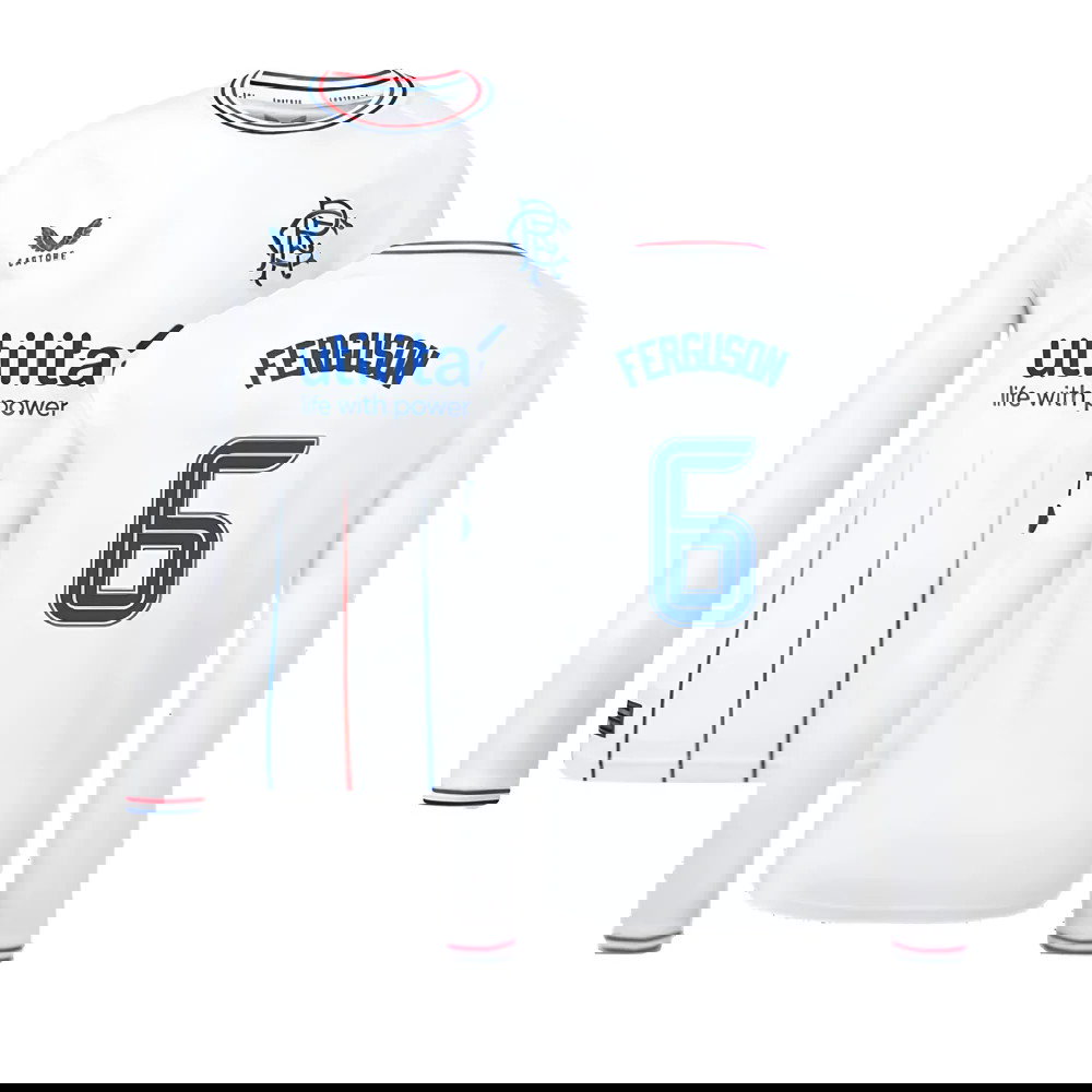 2023-2024 Rangers Away Long Sleeve Shirt (Kids) (Ferguson 6)