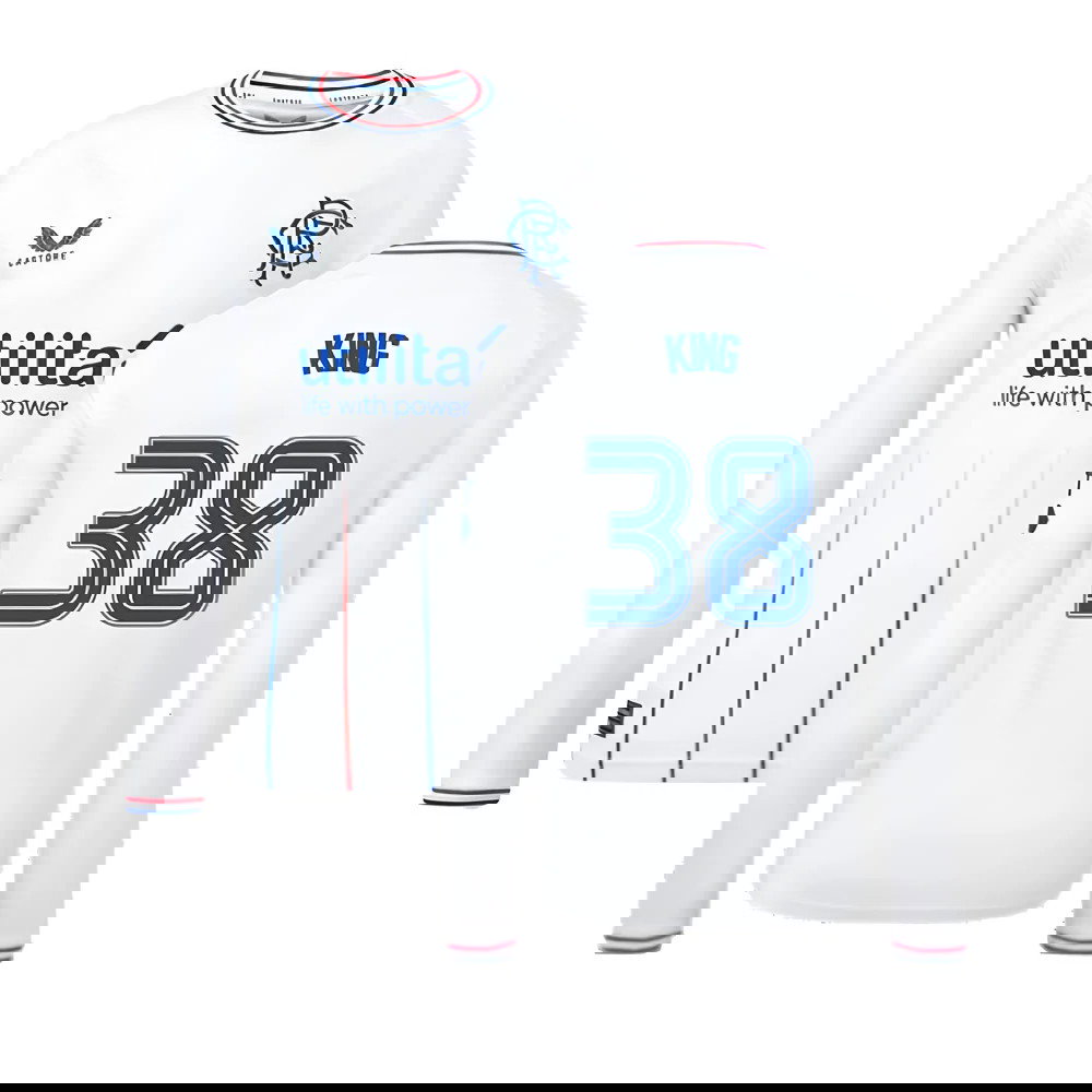 2023-2024 Rangers Away Long Sleeve Shirt (Kids) (King 38)