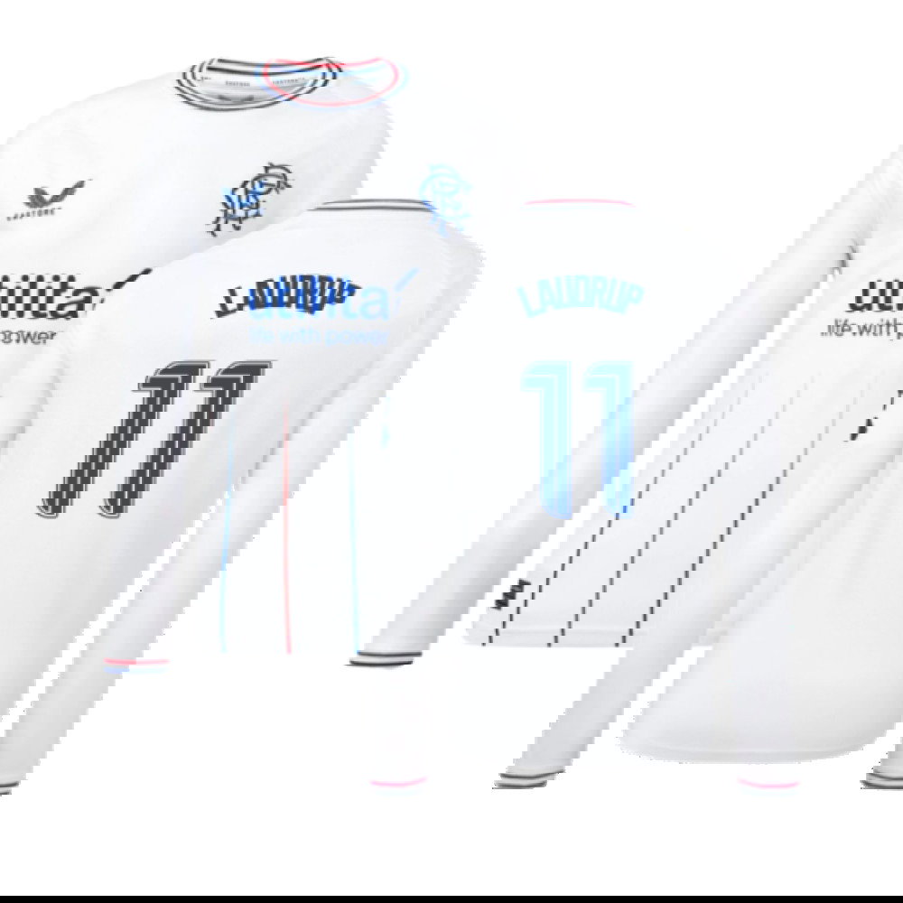 2023-2024 Rangers Away Long Sleeve Shirt (Kids) (Laudrup 11)