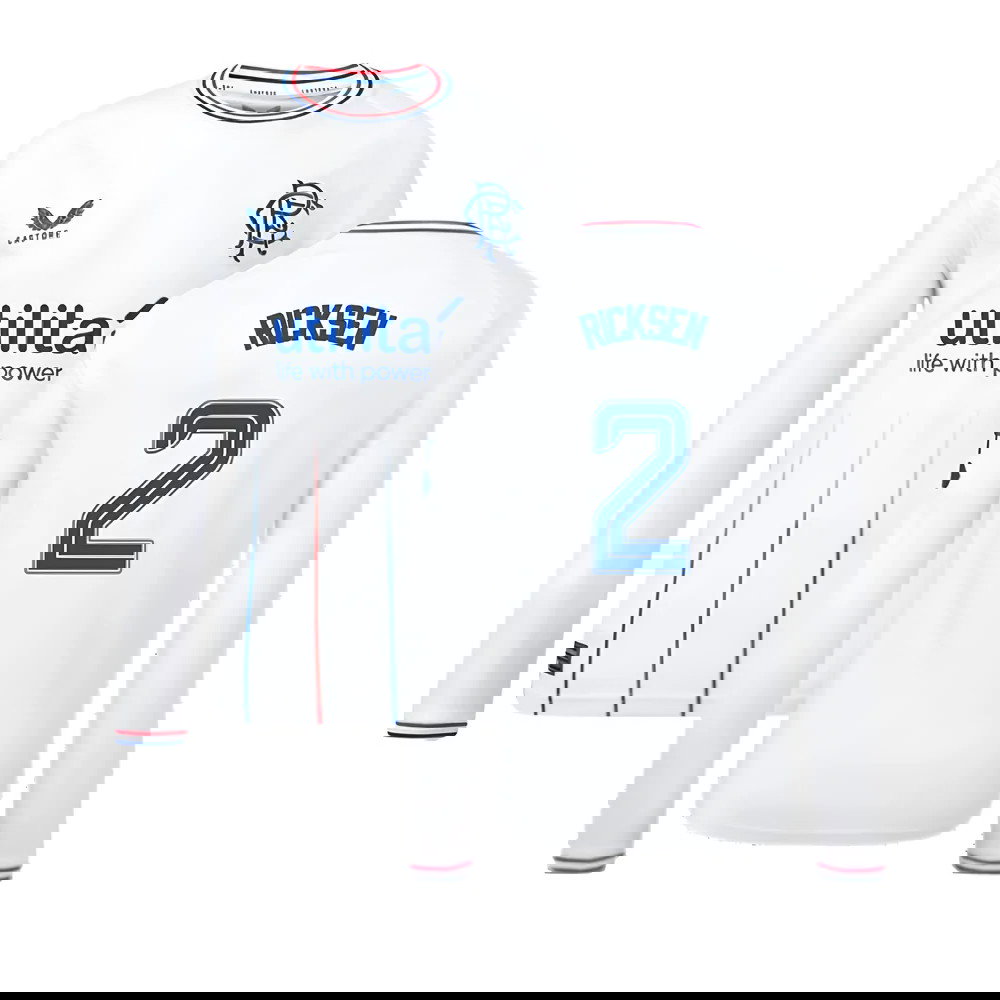 2023-2024 Rangers Away Long Sleeve Shirt (Kids) (Ricksen 2)