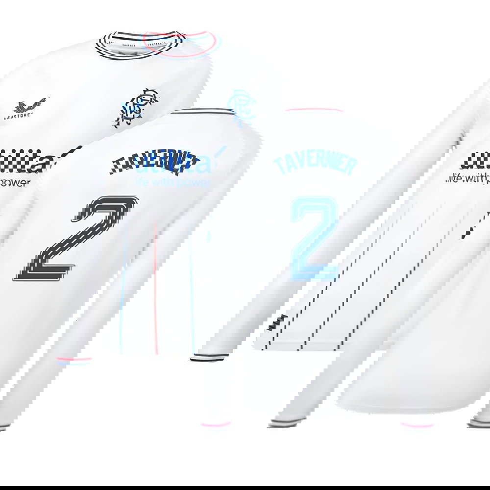 2023-2024 Rangers Away Long Sleeve Shirt (Kids) (Tavernier 2)