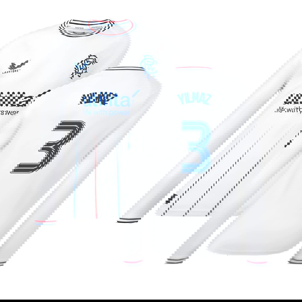 2023-2024 Rangers Away Long Sleeve Shirt (Kids) (Yilmaz 3)