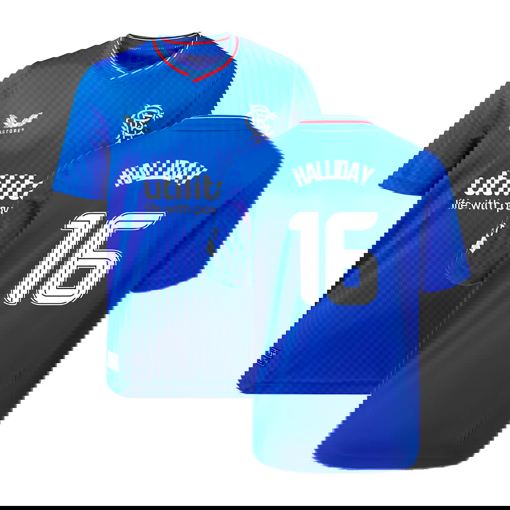 2023-2024 Rangers Home Shirt (Kids) (Halliday 16)