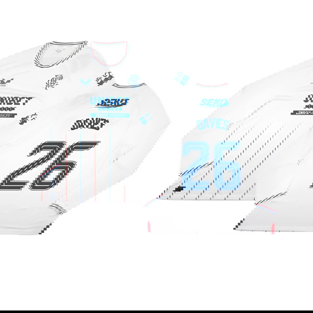 2023-2024 Rangers Long Sleeve Away Shirt (Davies 26)