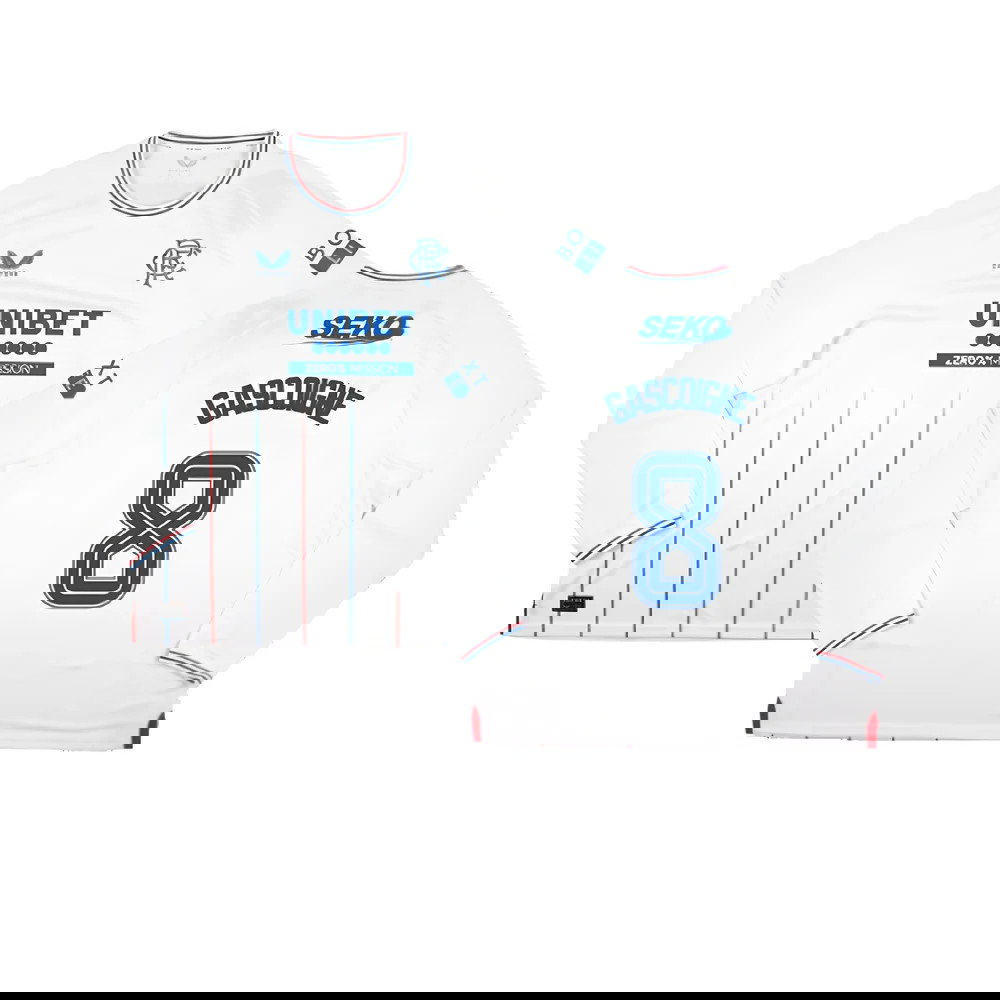 2023-2024 Rangers Long Sleeve Away Shirt (Gascoigne 8)