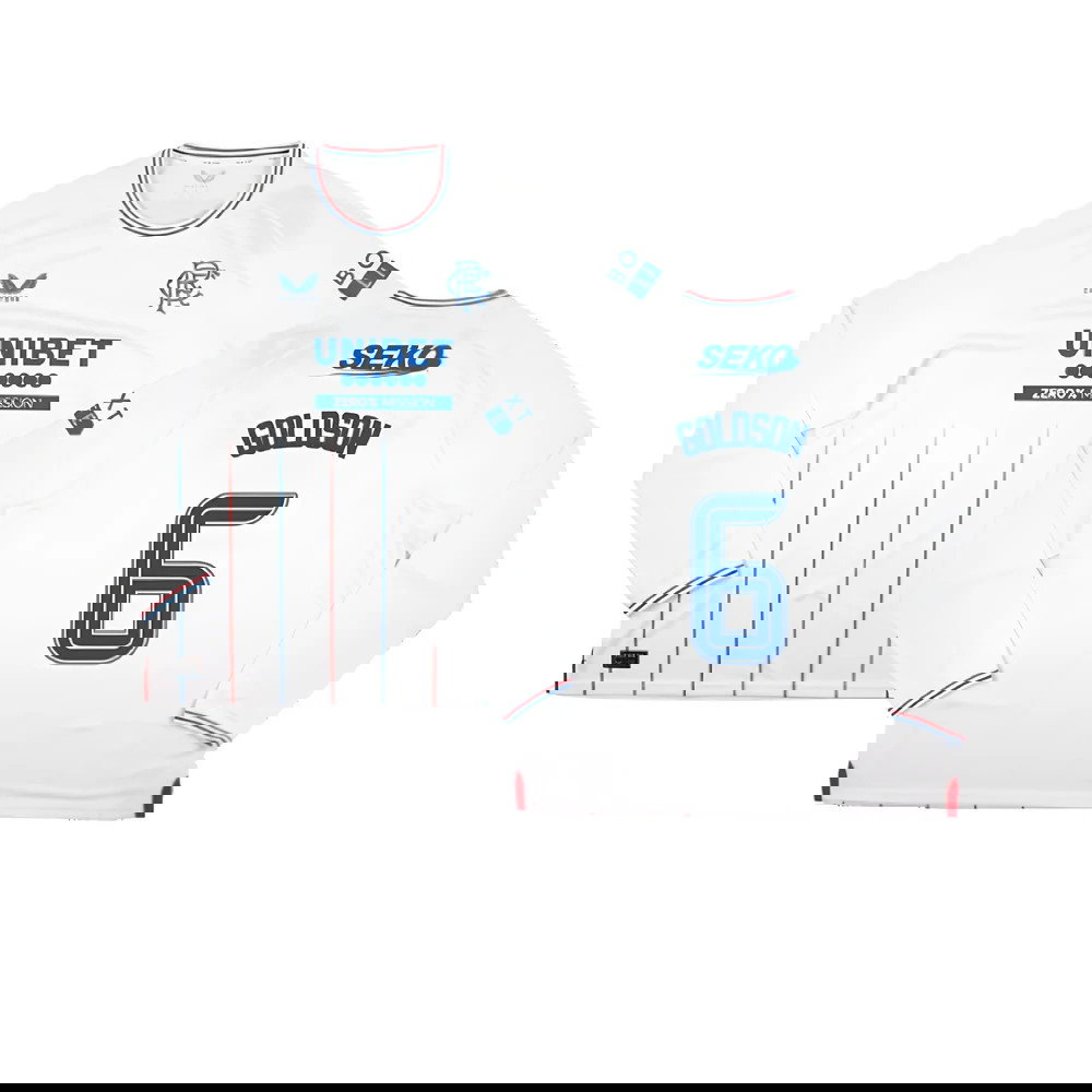 2023-2024 Rangers Long Sleeve Away Shirt (Goldson 6)