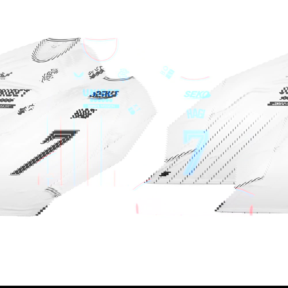 2023-2024 Rangers Long Sleeve Away Shirt (Hagi 7)