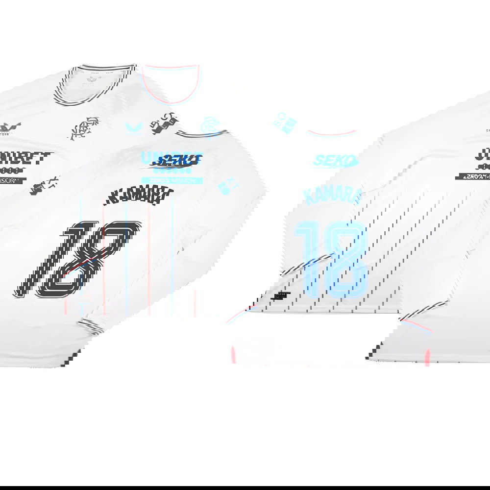 2023-2024 Rangers Long Sleeve Away Shirt (Kamara 18)