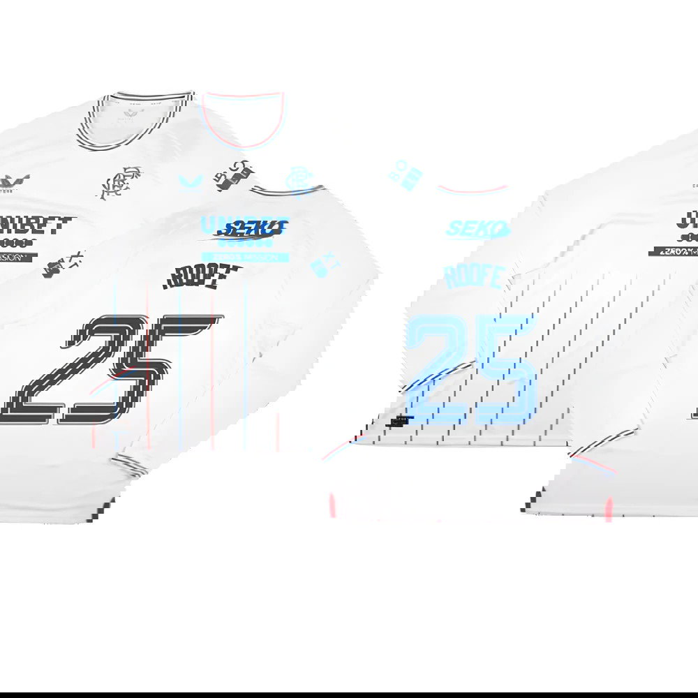 2023-2024 Rangers Long Sleeve Away Shirt (Roofe 25)