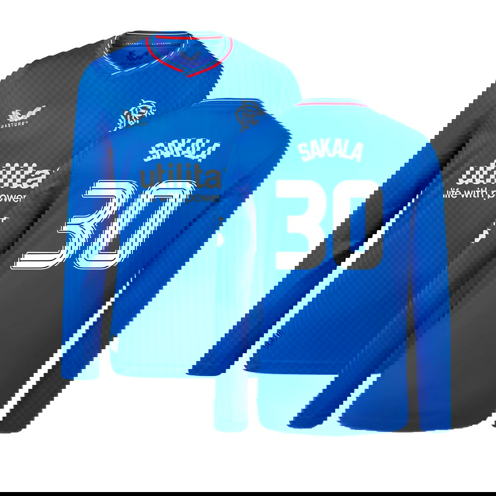 2023-2024 Rangers Long Sleeve Home Shirt (Kids) (Sakala 30)
