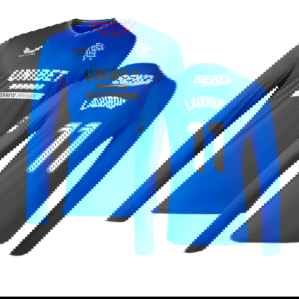 2023-2024 Rangers Long Sleeve Home Shirt (Laudrup 11)
