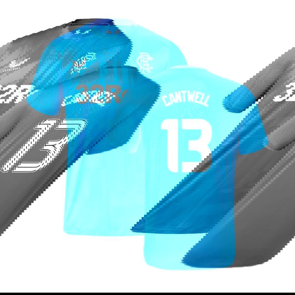 2023-2024 Rangers Players Training Tee (Deep Water) (Cantwell 13)