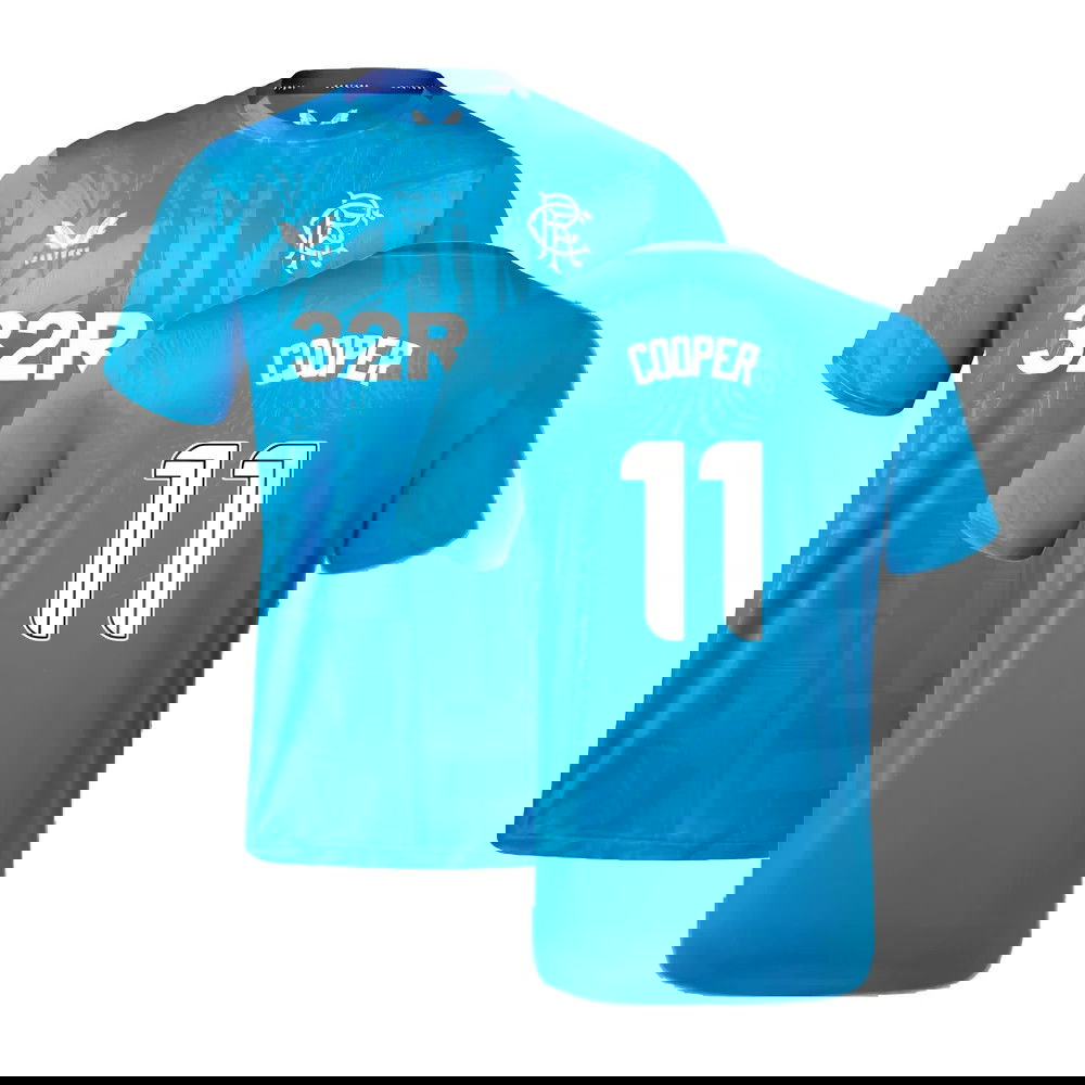 2023-2024 Rangers Players Training Tee (Deep Water) (Cooper 11)