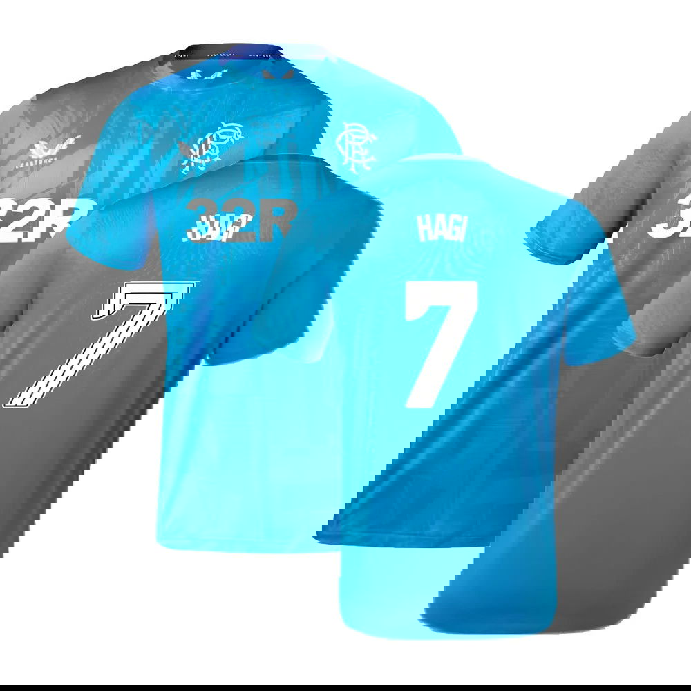 2023-2024 Rangers Players Training Tee (Deep Water) (Hagi 7)