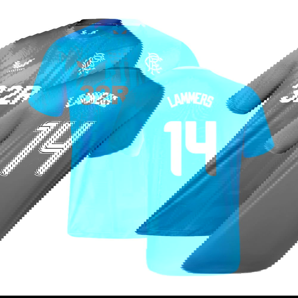 2023-2024 Rangers Players Training Tee (Deep Water) (Lammers 14)