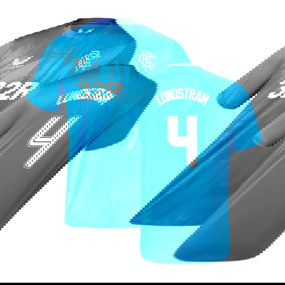2023-2024 Rangers Players Training Tee (Deep Water) (Lundstram 4)