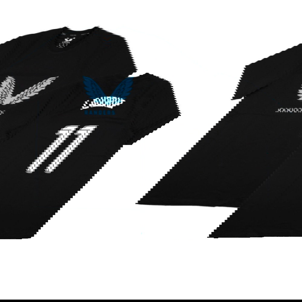 2023-2024 Rangers Players Travel Logo Tee (Black) (Laudrup 11)