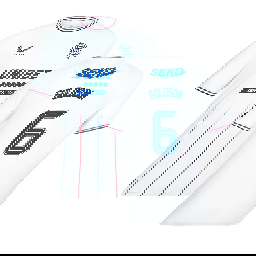 2023-2024 Rangers Pro Authentic Away Shirt (Goldson 6)