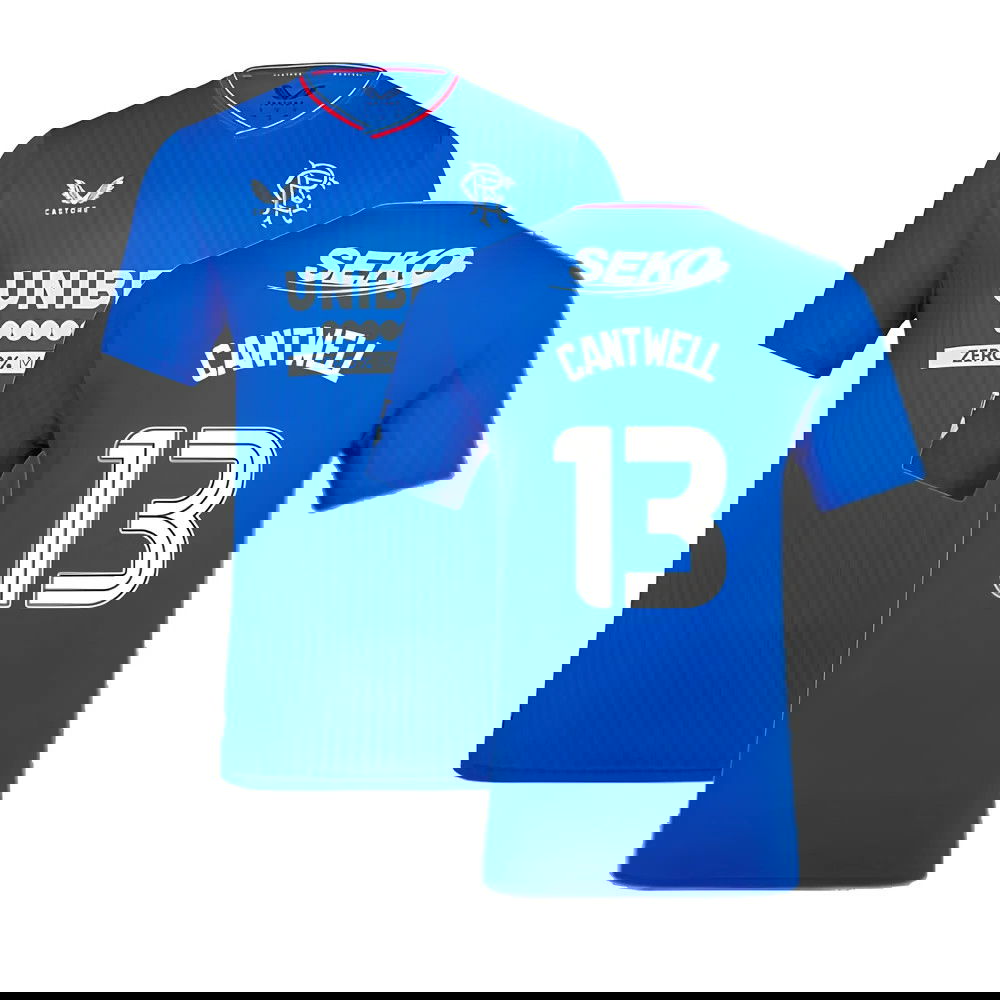2023-2024 Rangers Pro Authentic Home Shirt (Cantwell 13)