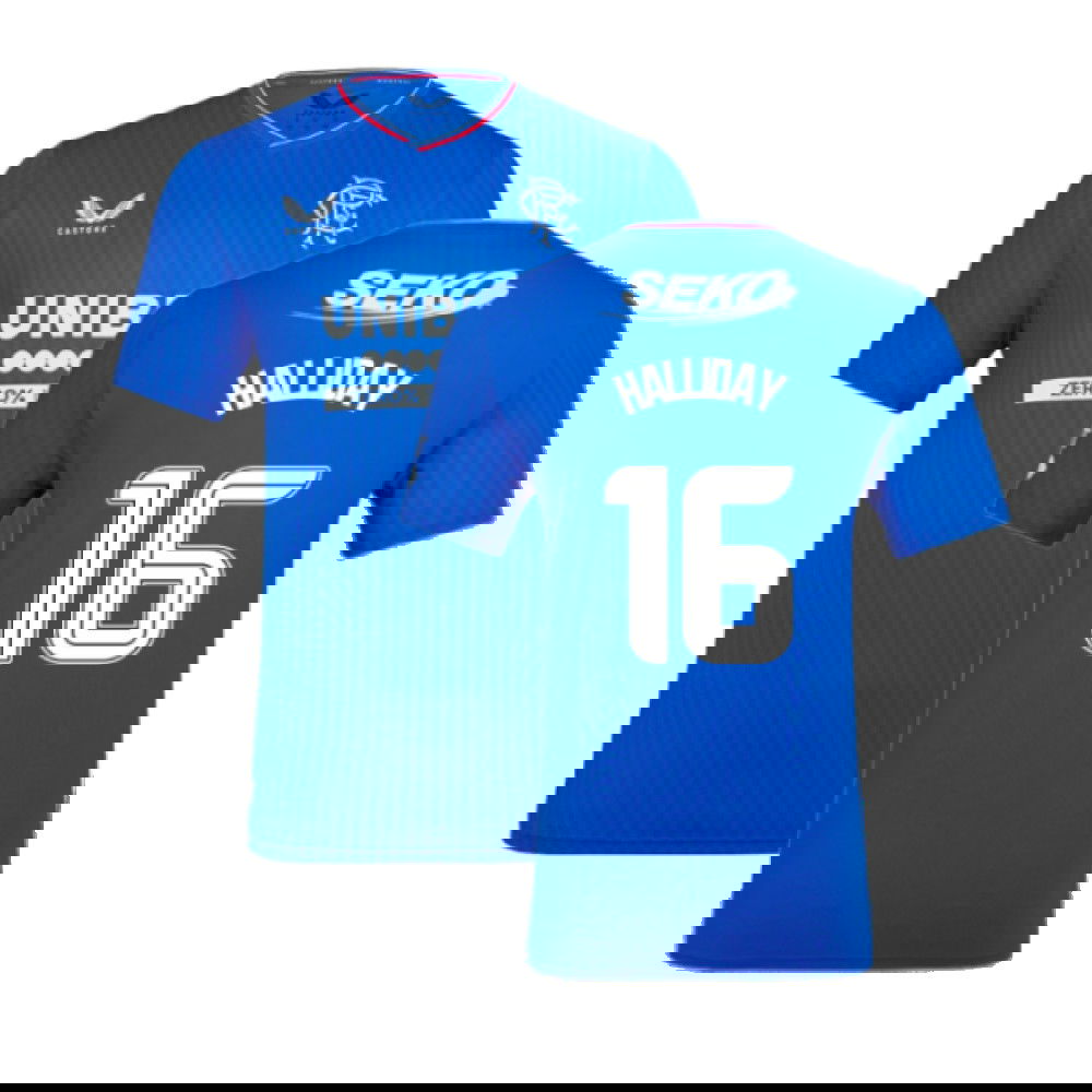 2023-2024 Rangers Pro Authentic Home Shirt (Halliday 16)