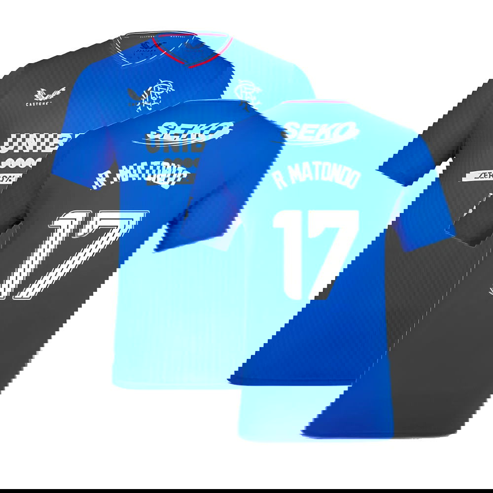 2023-2024 Rangers Pro Authentic Home Shirt (R Matondo 17)