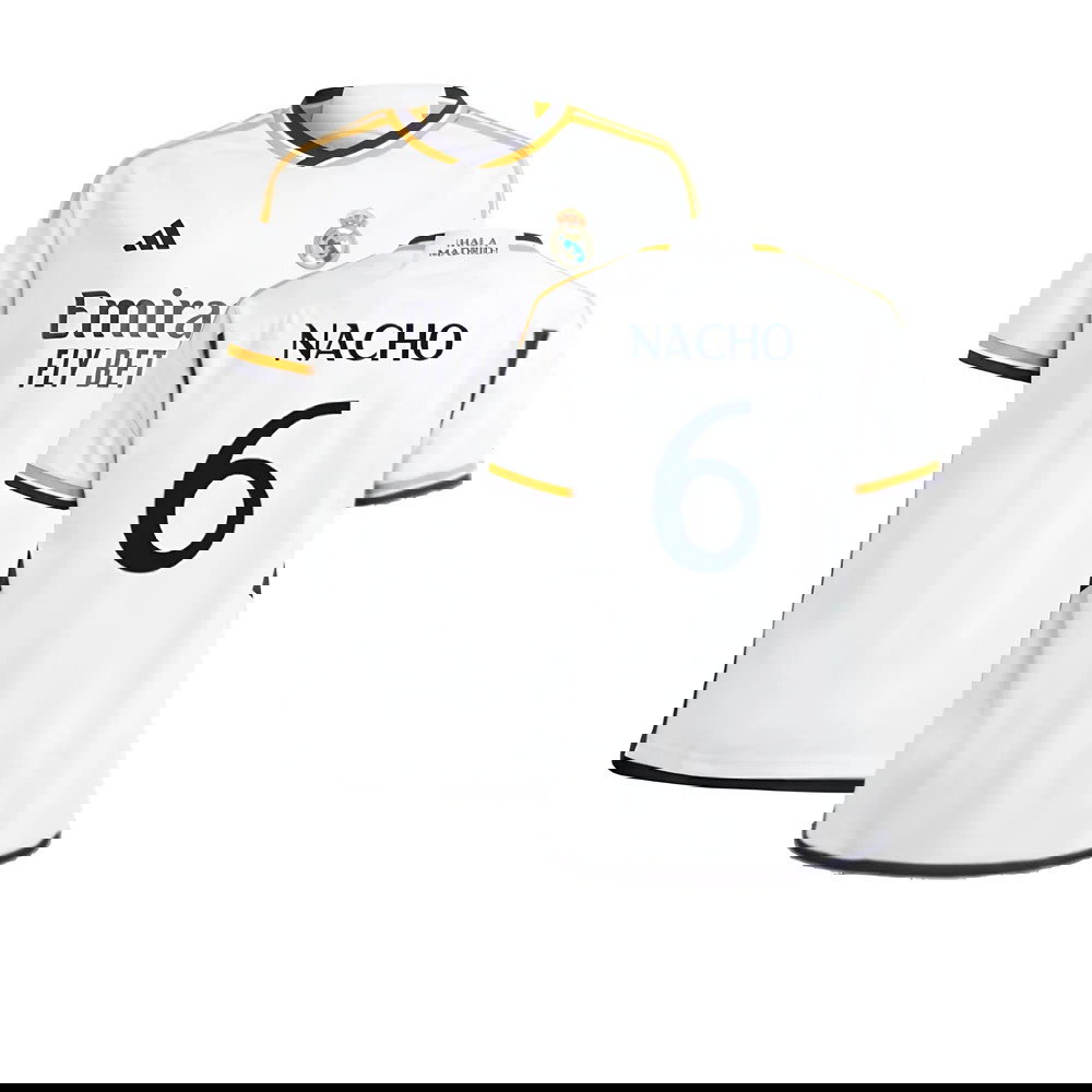 2023-2024 Real Madrid Home Shirt (Kids) (Nacho 6)