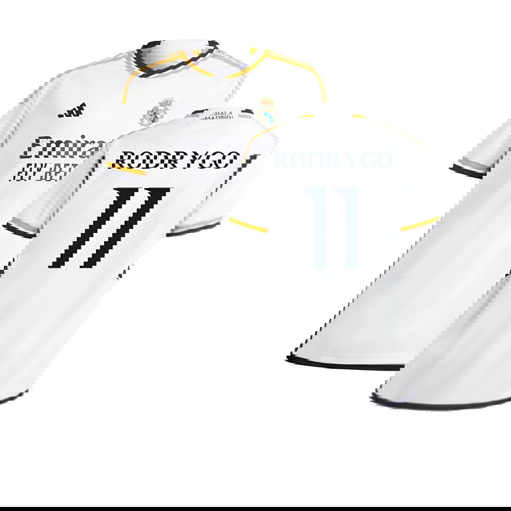 2023-2024 Real Madrid Home Shirt (Kids) (Rodrygo 11)