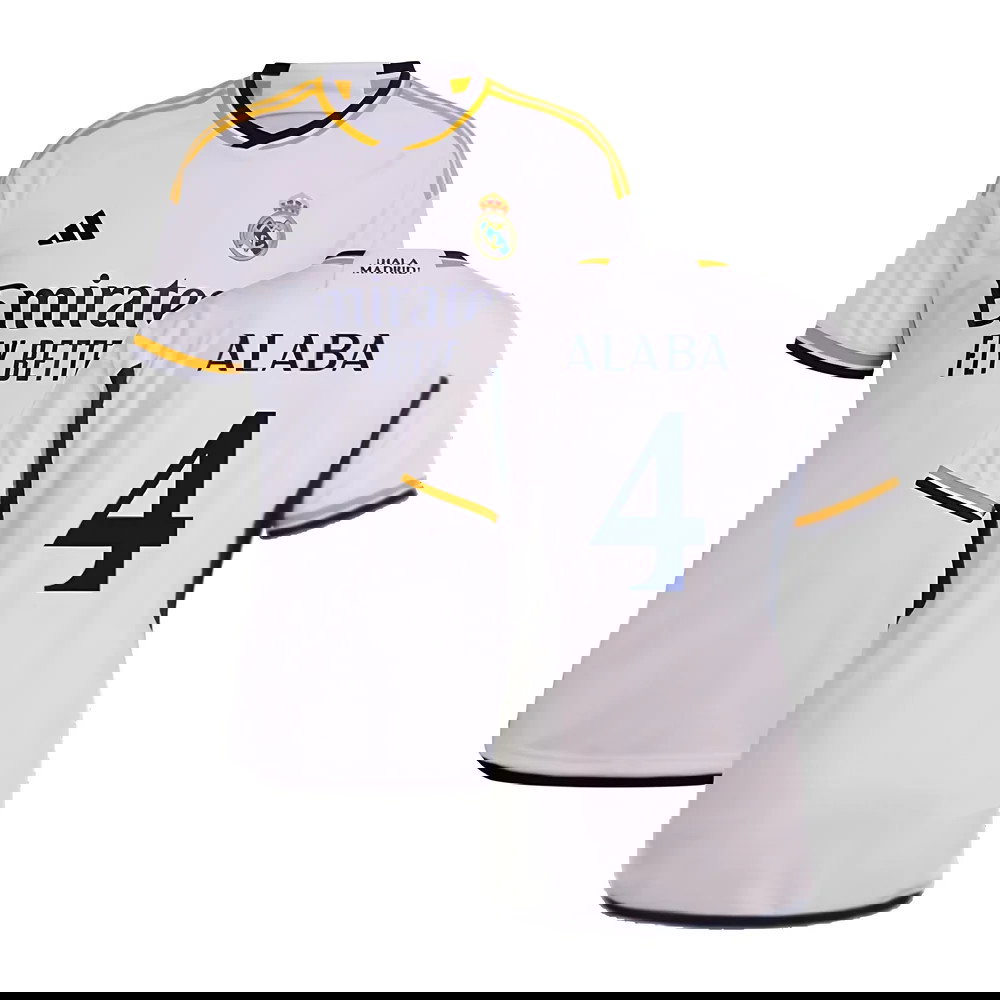 2023-2024 Real Madrid Home Shirt (Ladies) (Alaba 4)