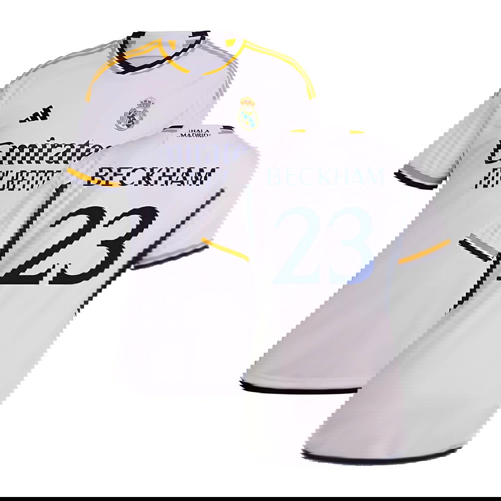 2023-2024 Real Madrid Home Shirt (Ladies) (Beckham 23)