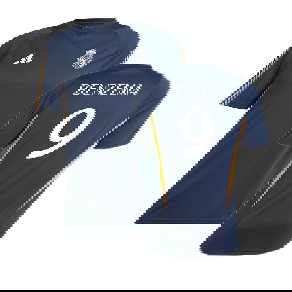 2023-2024 Real Madrid Training Shirt (Legend Ink) (Benzema 9)