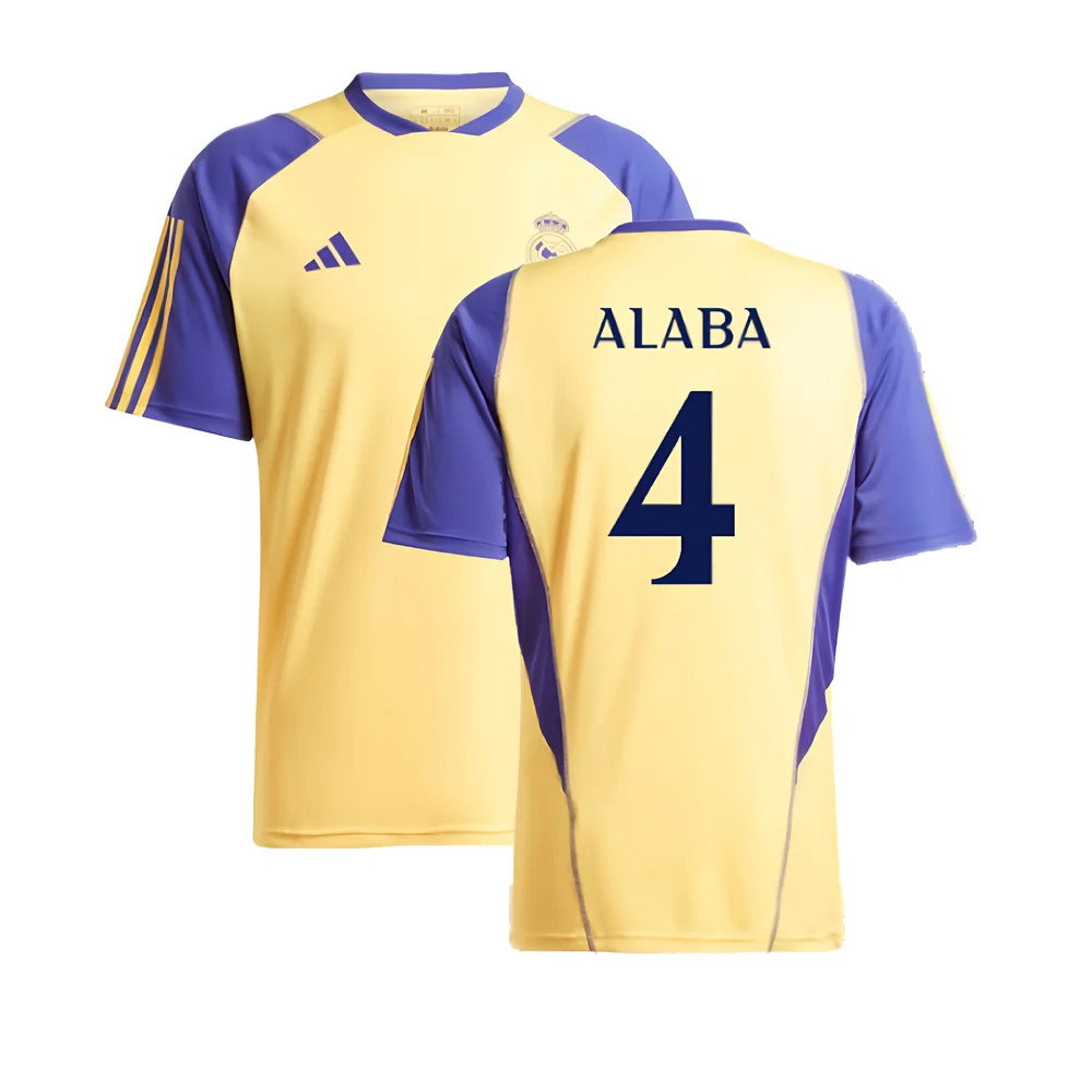2023-2024 Real Madrid Training Shirt (Spark) (Alaba 4)