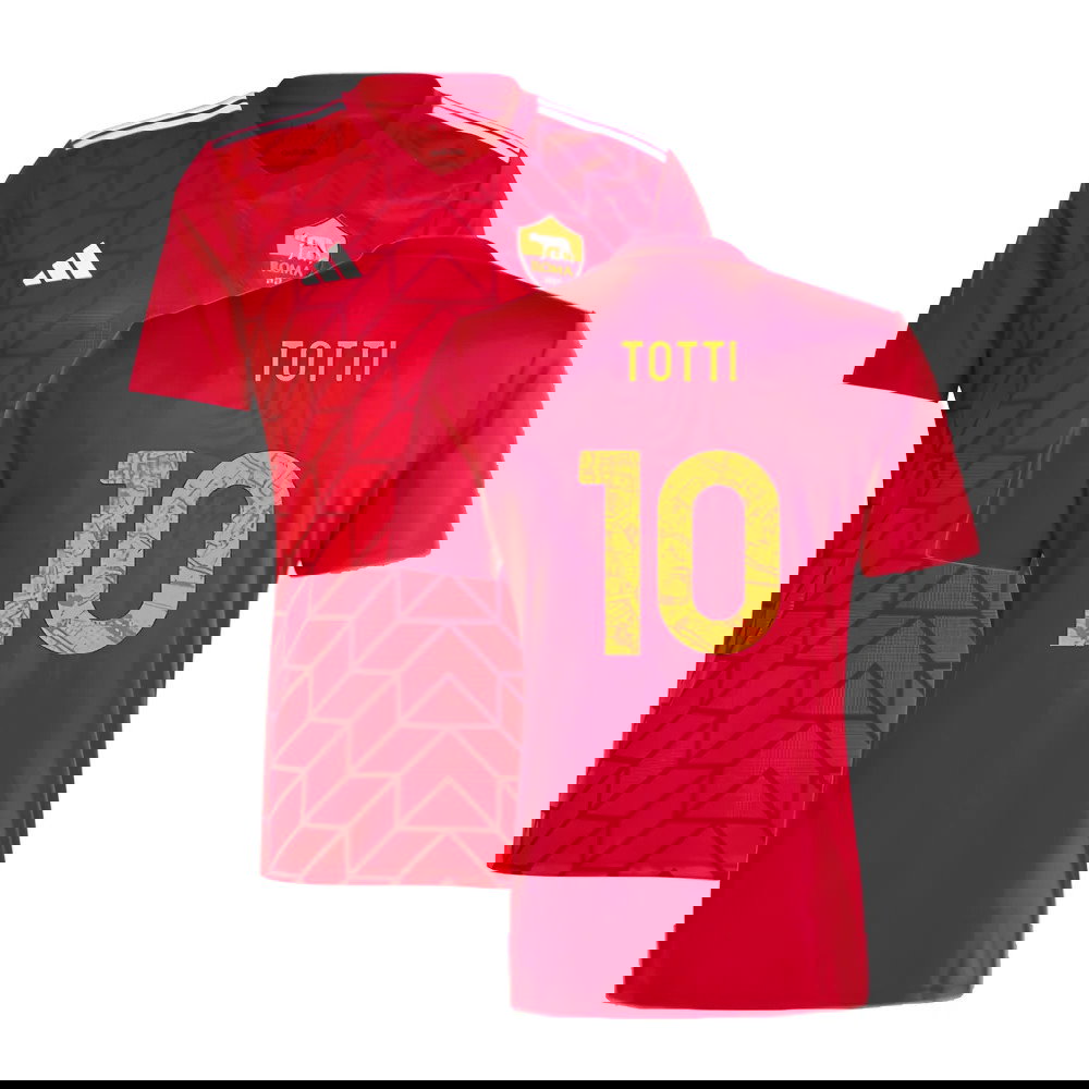 2023-2024 Roma Icon Pre-Match Shirt (Red) (TOTTI 10)