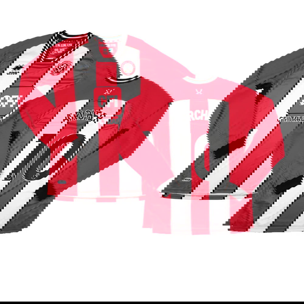 2023-2024 Sheffield United Home Long Sleeve Shirt (Archer 10)