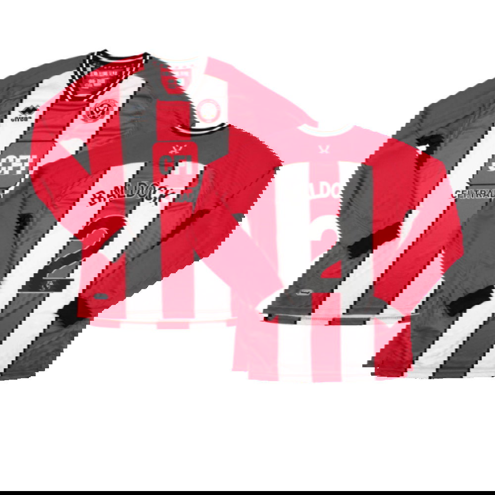 2023-2024 Sheffield United Home Long Sleeve Shirt (Baldock 2)