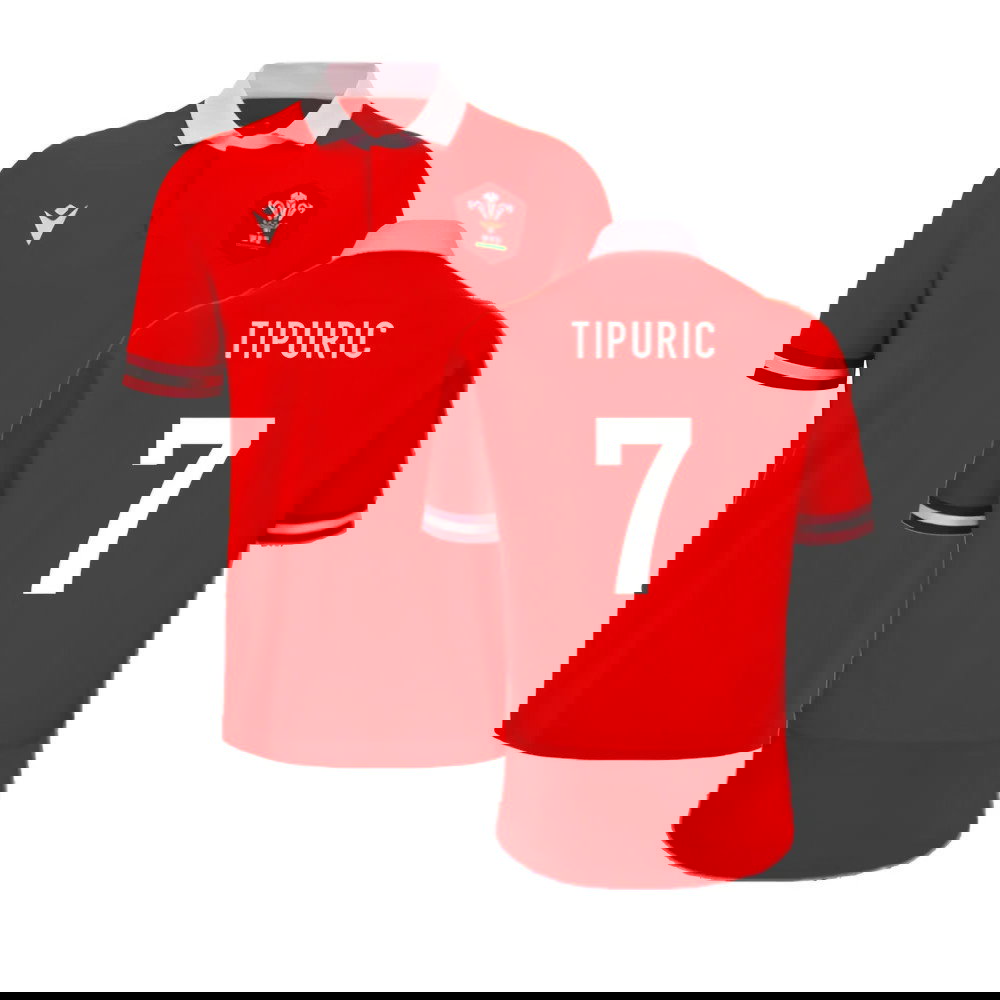 2023-2024 Wales Rugby Home Cotton Shirt (Tipuric 7)