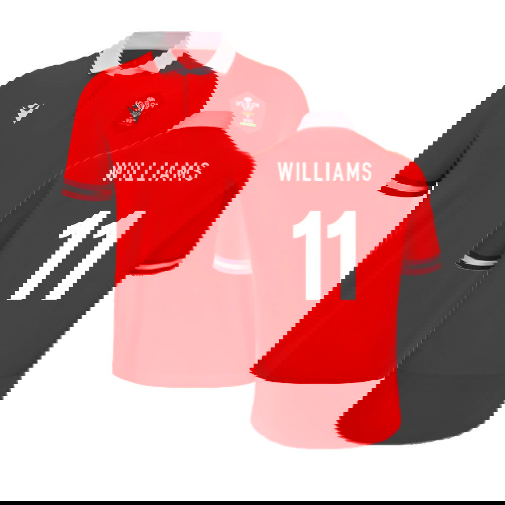 2023-2024 Wales Rugby Home Cotton Shirt (Williams 11)