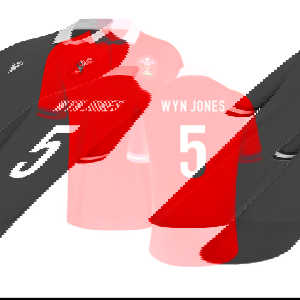 2023-2024 Wales Rugby Home Cotton Shirt (Wyn Jones 5)