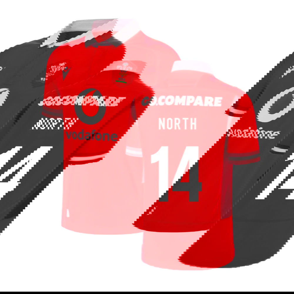 2023-2024 Wales Rugby WRU Home Poly Shirt (North 14)