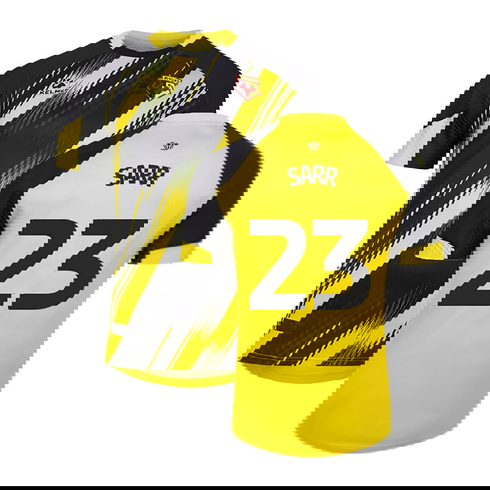2023-2024 Watford Home Shirt (no sponsor) (Sarr 23)