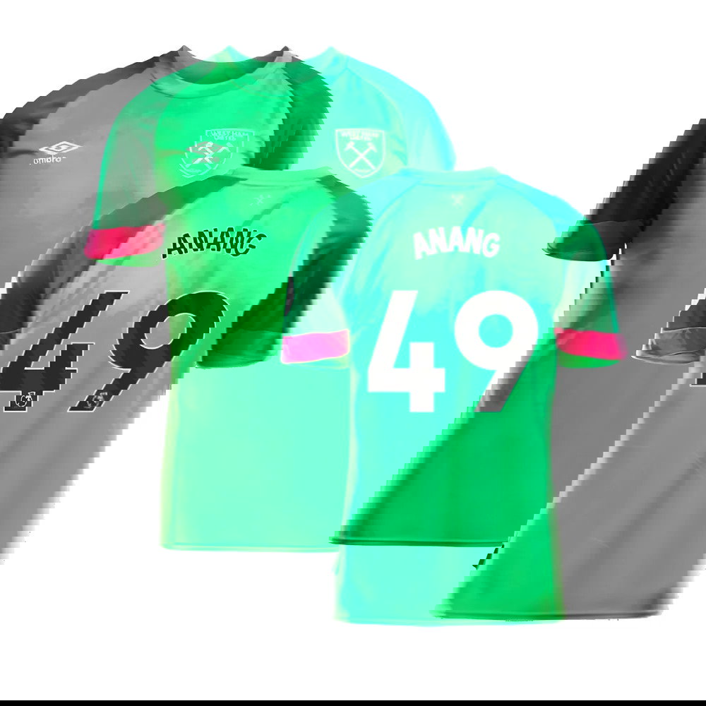 2023-2024 West Ham Home Goalkeeper Shirt (Green) - Kids (Anang 49)