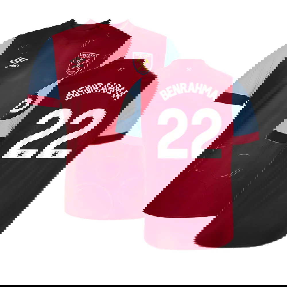 2023-2024 West Ham Home Shirt (Kids) (BENRAHMA 22)