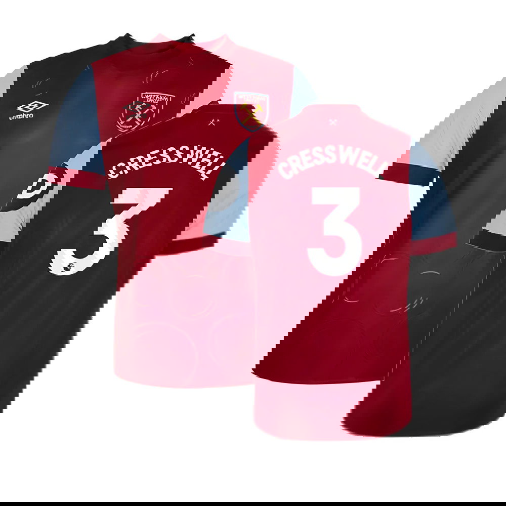 2023-2024 West Ham Home Shirt (Kids) (CRESSWELL 3)