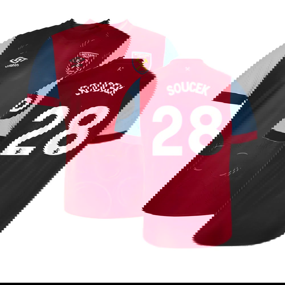 2023-2024 West Ham Home Shirt (Kids) (SOUCEK 28)