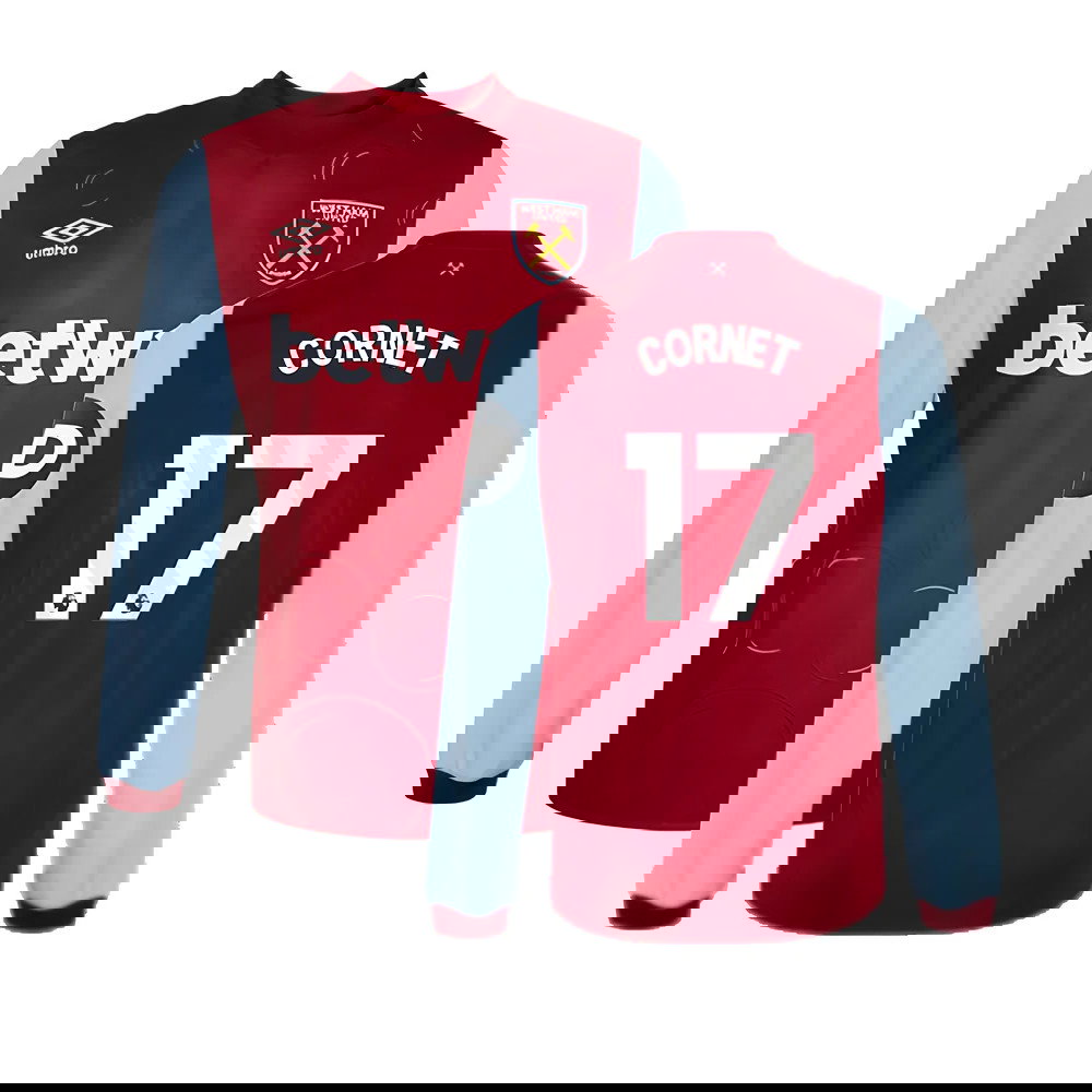 2023-2024 West Ham Long Sleeve Home Shirt (CORNET 17)