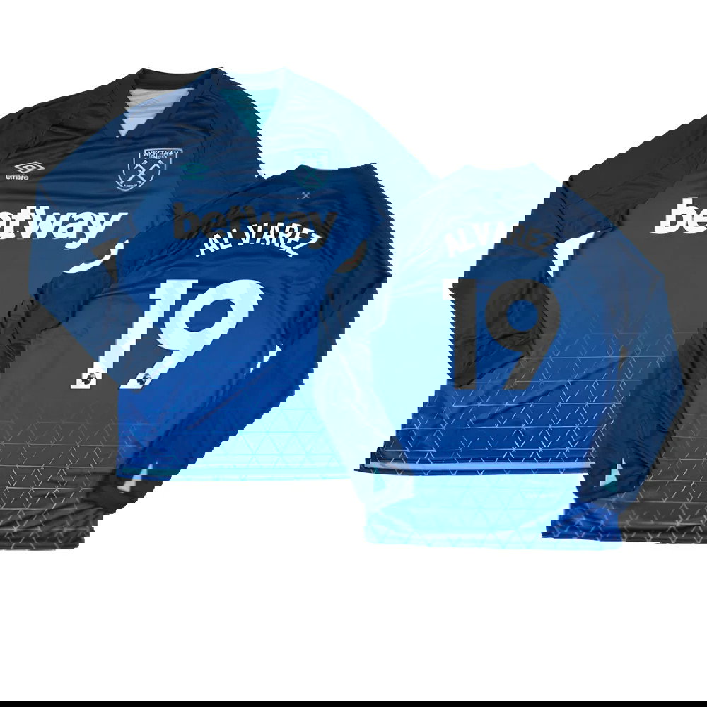 2023-2024 West Ham Long Sleeve Third Shirt (ALVAREZ 19)