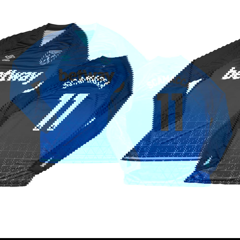2023-2024 West Ham Long Sleeve Third Shirt (SCAMACCA 11)
