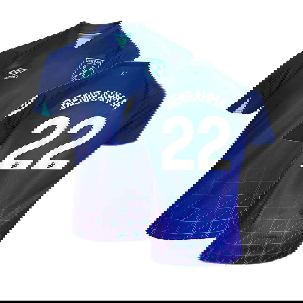 2023-2024 West Ham Third Shirt (Kids) (BENRAHMA 22)