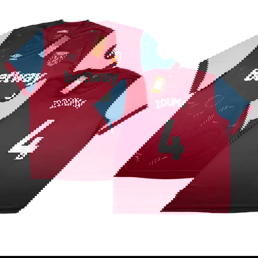 2023-2024 West Ham United Home Shirt (ZOUMA 4)