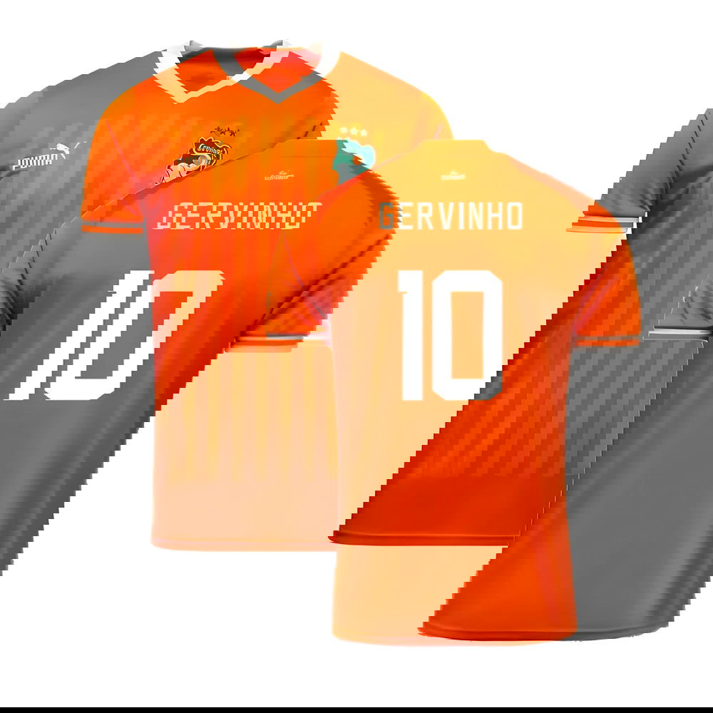 2023 Ivory Coast Home AFCON Winner Shirt (Gervinho 10)