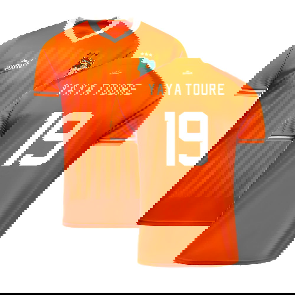 2023 Ivory Coast Home AFCON Winner Shirt (Yaya Toure 19)